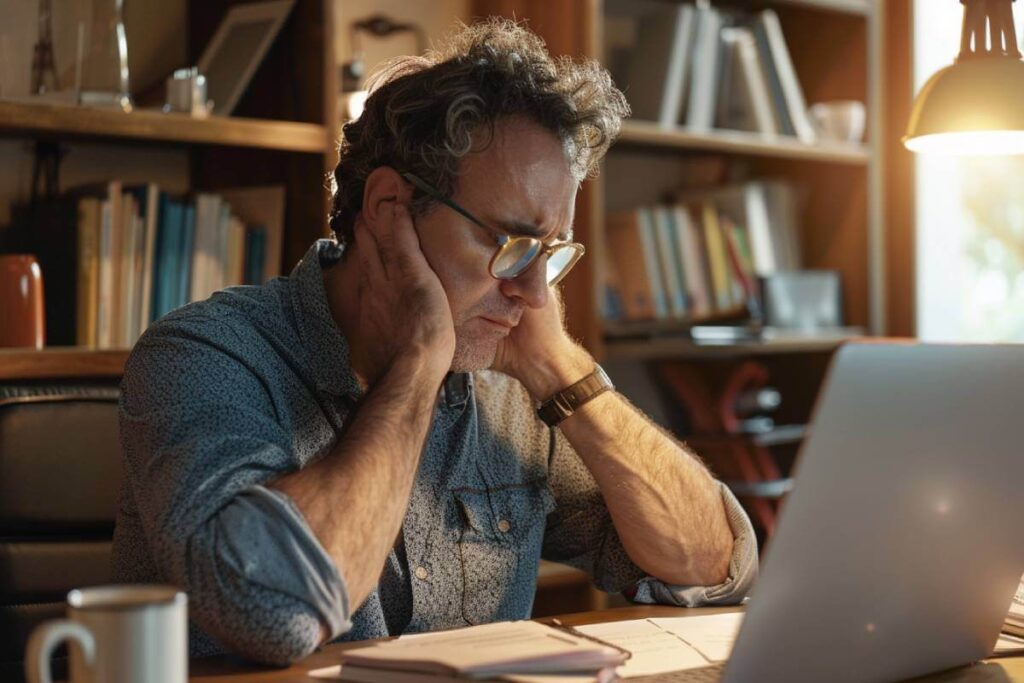 adulto con dificultades de organización y atención