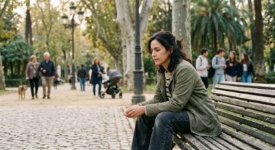 adulto antes de sesión de terapia psicológica reflexionando